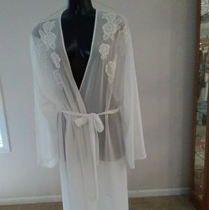 Cerie embroidered long robe NWOT